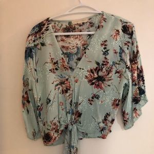 Lovestitch tie front blouse